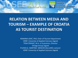 RELATION BETWEEN MEDIA AND TOURISM