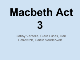 Macbeth Act 3