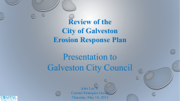 Erosion Response Plan Presentation