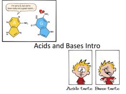Acids and Bases Intro - Ms. Gordon`s online classroom