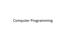 What is a programming language? - Lectures For UG-5
