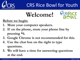 English - CRS Rice Bowl