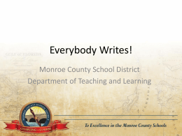 Everybody Writes! - Professional Development