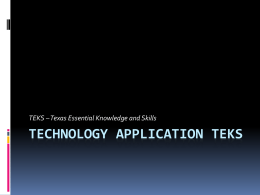 Technology ApplicationSTEKS - lu