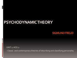 Psychodynamic Theory Powerpoint