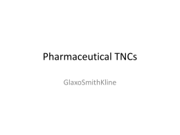 Pharmaceutical TNCs