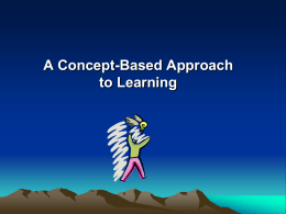 A Concept-Based Approach to Learning