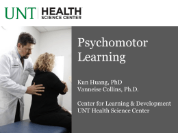 Psychomotor learning