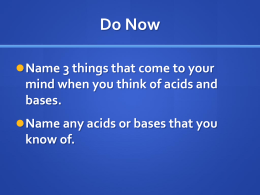 Acids and Bases day 1 power point presentation