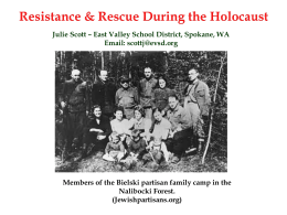 Resistance and Rescue - Holocaust Center for Humanity