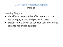 1.16 Using Rhetorical Appeals (Page 65)