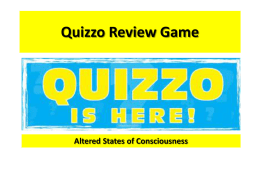 Quizzo Review Game ASOC - Knob