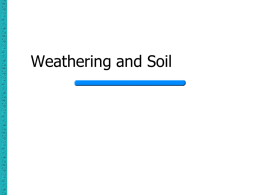 Weathering and Soil