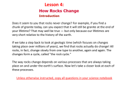 Lesson 4 How Rocks Change_Student