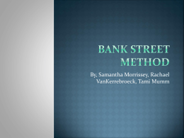 Bank Street Method - Rachael Van Kerrebroeck Ed. Portfolio