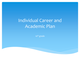 Individual Career and Academic Plan