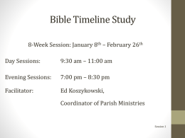 Bible Timeline Study - St. Nicholas Catholic Church in O`Fallon Illinois