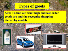Types of goods