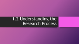 Understanding Research Method