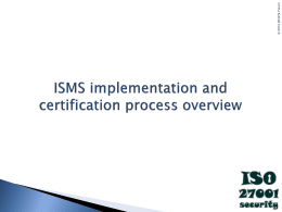 ISMS implementation overview seminar