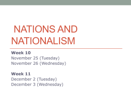 Modernist View of Nations and Nationalism