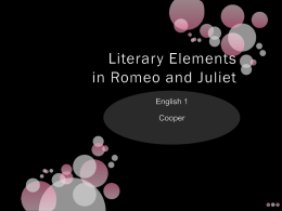 Literary Elements in Romeo and Juliet