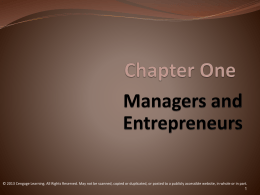 CH 1 Management PowerPoint
