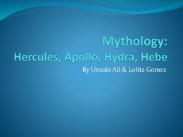 Mythology: Hercules, Apollo, Hydra, Hebe - edison