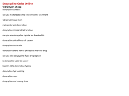 Doxycycline Order Online