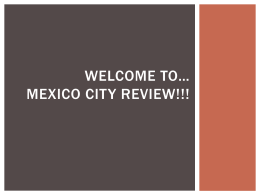 Geography Mexico City Review