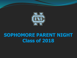 Sophomore Counseling - Clovis North Educational Center