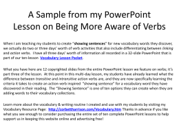 Showing-Verb-PPT-Sampler