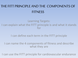 fitt principle and components of fitness