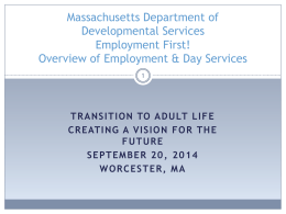 Employment - The Arc of Massachusetts