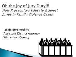 The Joys of Jury Duty