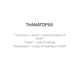 Thanatopsis exploration