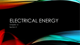 Electrical Energy Section 3