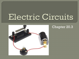 Electric Circuits - WHSFreshmanScience