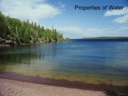 Properties of Water - Biology