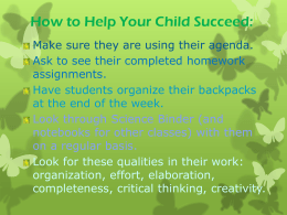 How To Help Your Child Succeed