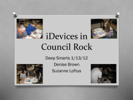 iDevices in Council Rock - crsdtechtools