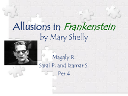 Allusions in Frankenstein