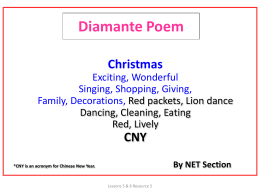 Diamante Poem