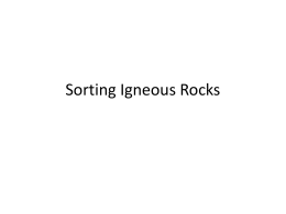 Sorting Igneous Rocks
