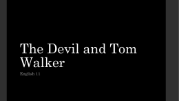 The Devil and Tom Walker