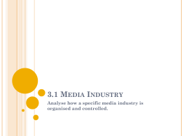 3.1 Media Industry - Miss Thompson Media