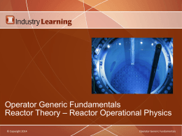 Reactor Operational Physics PPT