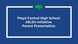 Floyd Central HS iPad Parent Presentation