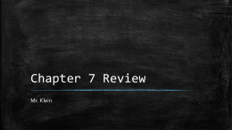 6th grade Chapter 7 review