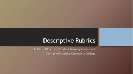 Instructional Assessment - Central New Mexico Community College